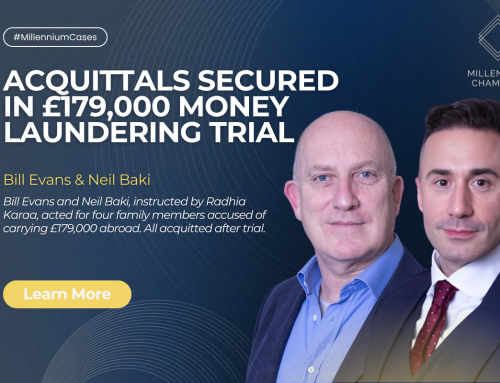 ACQUITTALS SECURED IN £179,000 MONEY LAUNDERING TRIAL