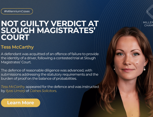 Not Guilty Verdict at Slough Magistrates’ Court