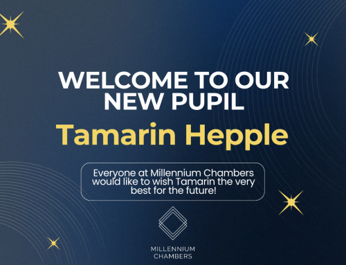 Welcoming Tamarin Hepple to Millennium Chambers