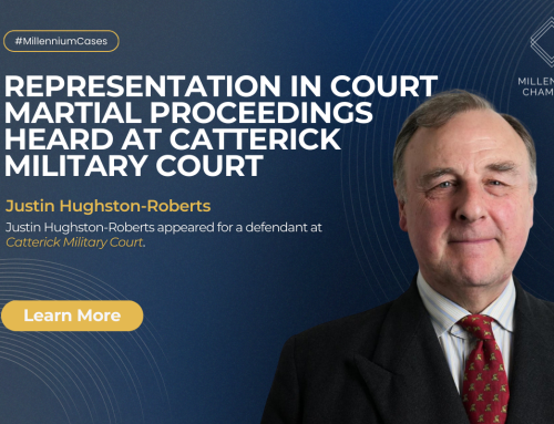 Representation in court martial proceedings heard at Catterick Military Court