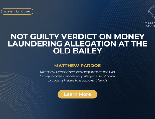 Not Guilty Verdict on Money Laundering Allegation at the Old Bailey